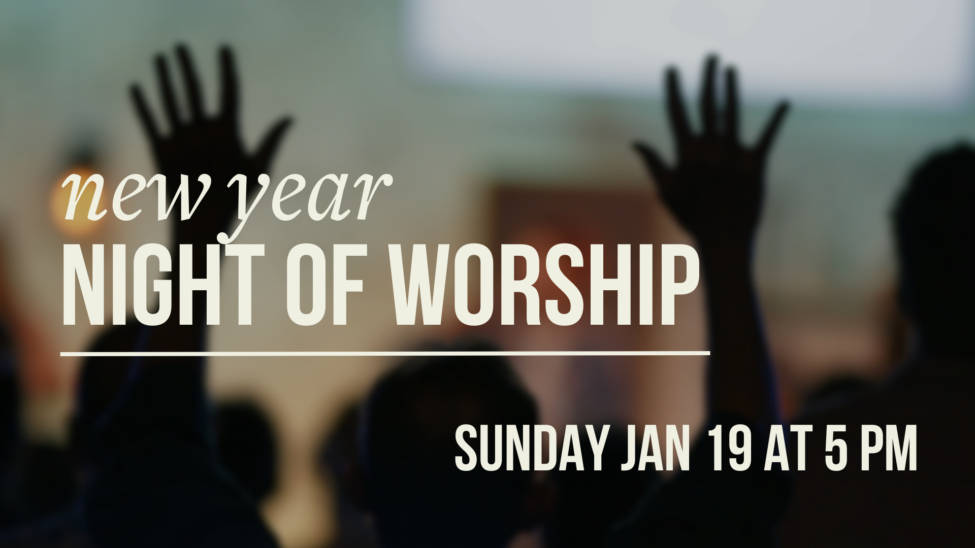 New Year Worship Banner